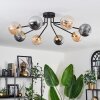 Chehalis Ceiling Light - glass 12 cm gold, black, 8-light sources