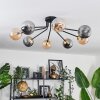 Chehalis Ceiling Light - glass 12 cm gold, black, 8-light sources