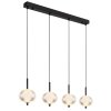 Globo AIDA Pendant Light LED black, 4-light sources