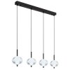 Globo AIDA Pendant Light LED black, 4-light sources