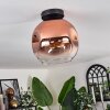 Ripoll Ceiling Light - glass 25 cm clear, coppery, 1-light source