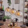 Koyotot Pendant Light - glass 30 cm Amber, clear, 3-light sources