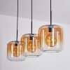 Lauden Pendant Light - glass 25 cm Amber, clear, 3-light sources