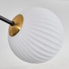 Chehalis Ceiling Light - glass 12 cm, 15 cm gold, black, 8-light sources