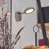 Sarnadinha wall light LED matt nickel, 1-light source