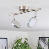 Sarnadinha ceiling light LED matt nickel, 2-light sources