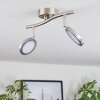 Sarnadinha ceiling light LED matt nickel, 2-light sources