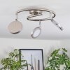 Sarnadinha ceiling light LED matt nickel, 3-light sources