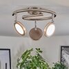 Sarnadinha ceiling light LED matt nickel, 3-light sources