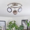 Sarnadinha ceiling light LED matt nickel, 3-light sources