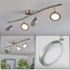 Sarnadinha ceiling light LED matt nickel, 4-light sources