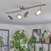 Sarnadinha ceiling light LED matt nickel, 4-light sources