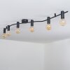 Hukamaa ceiling light black, 6-light sources