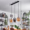 Vevino pendant light Amber, chrome, 3-light sources