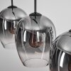 Vevino pendant light clear, Smoke-coloured, 3-light sources