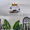 Ripoll ceiling light gold, black, 1-light source