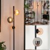 Remaisnil floor lamp Amber, Smoke-coloured, 3-light sources