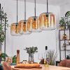 Lauden hanging light Amber, clear, 4-light sources