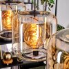 Lauden hanging light Amber, clear, 4-light sources