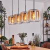 Lauden hanging light Amber, clear, 4-light sources