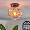 Ripoll ceiling light Amber, clear, 1-light source