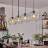 Ripoll hanging light black, 4-light sources