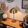 Mushroom Shaped  Sandvig table lamp brass, black, 1-light source