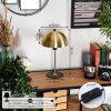 Mushroom Shaped  Sandvig table lamp brass, black, 1-light source