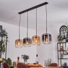 Lauden hanging light Amber, clear, Smoke-coloured, 4-light sources