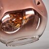 Ripoll ceiling light clear, coppery, 1-light source