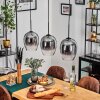 Vevino pendant light chrome, clear, 3-light sources