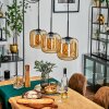 Lauden pendant light Amber, 3-light sources