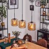 Lauden pendant light Amber, 3-light sources