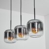 Lauden pendant light chrome, clear, 3-light sources