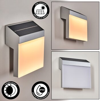 Vanhaniemi outdoor wall light LED grey, white, 1-light source