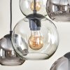 Quinteiro hanging light black, 6-light sources