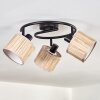 Bongal ceiling light black, 3-light sources