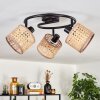 Bongal ceiling light black, 3-light sources