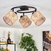 Bongal ceiling light black, 3-light sources