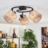 Bongal ceiling light black, 3-light sources