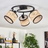 Ramila ceiling light black, 3-light sources