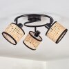 Ramila ceiling light black, 3-light sources