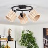 Cavaca ceiling light black, 3-light sources