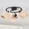 Cavaca ceiling light black, 3-light sources