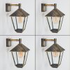 Anfei outdoor wall light brown, gold, 1-light source