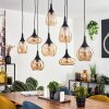 Maynal pendant light black, 8-light sources