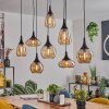 Maynal pendant light black, 8-light sources