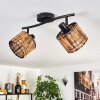 Cando ceiling light black, 2-light sources