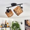 Cando ceiling light black, 2-light sources