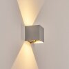 Tamarin outdoor wall light, Up & Down Light, wall light LED grey, silver, 1-light source